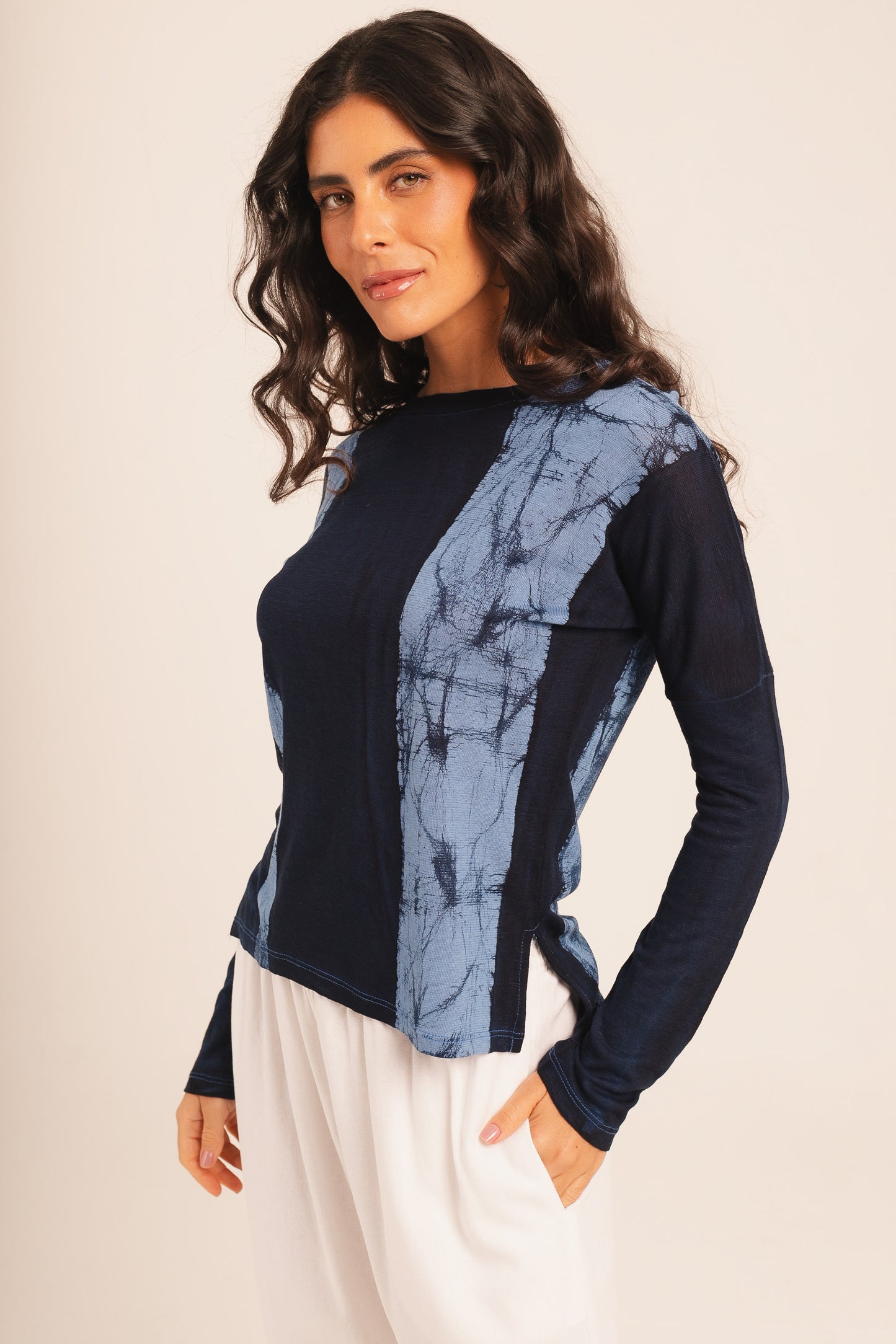 Blusa Manga Longa Batik